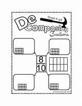 Fractions Composing Notebook Decomposing Freebie Interactive Undercover Classroom sketch template