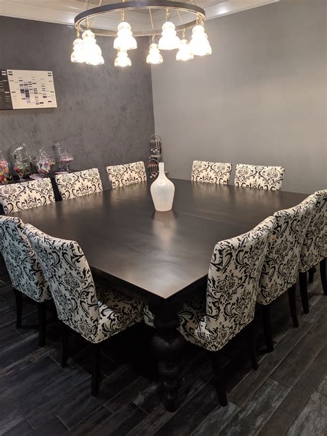 turned leg square dining table   square dining room table
