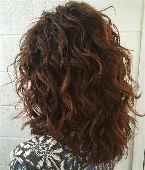 mid length curly layered haircut thick wavy hair natural wavy hair