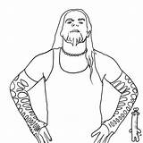 Coloring Pages Jeff Hardy Wwe sketch template