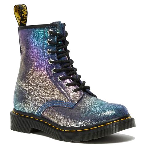 dr martens  womens rainbow ray boots  purple