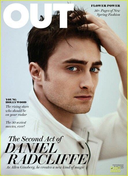 daniel radcliffe on the cover of out magazine daniel radcliffe harry potter out magazine