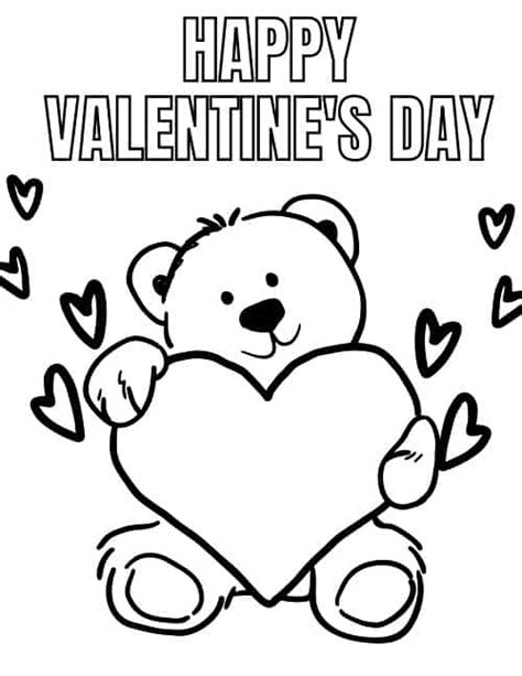 valentines day coloring pages  coloringpageone