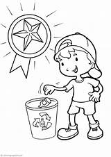 Recycling Coloring Pages sketch template