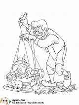Coloring Pages Figaro Pinocchio Template sketch template