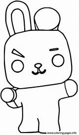 Cooky Bt21 Coloring Pop Funko Pages Printable sketch template