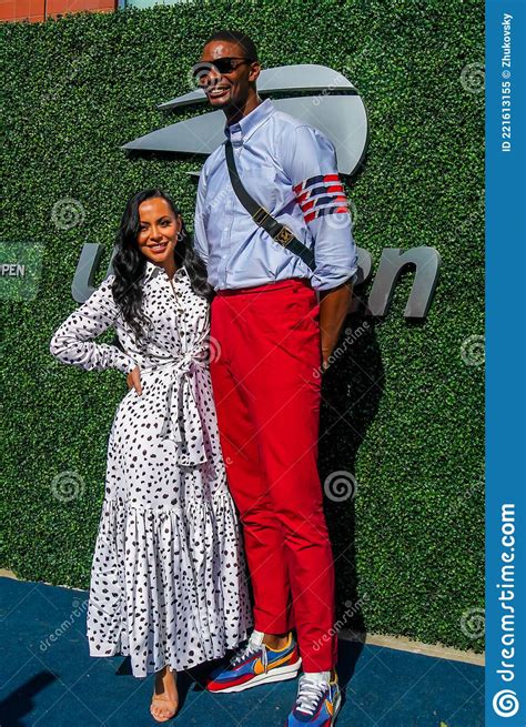 american professional basketball player chris bosh with his wife