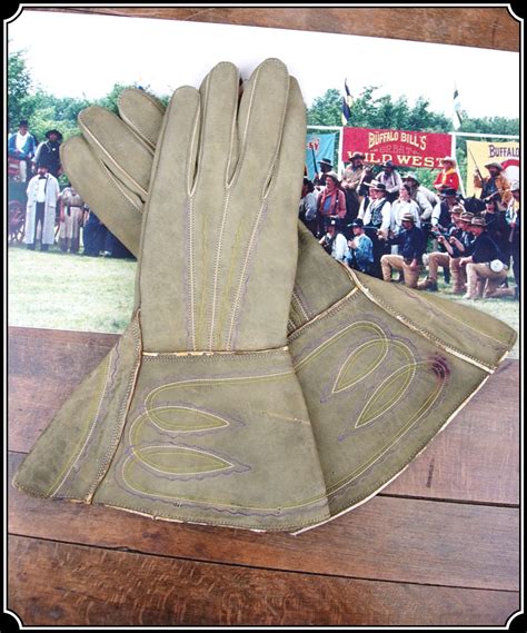 plymouth buckskin gloves sold