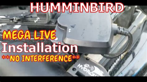 humminbird mega  wiring  installation  interference   issues youtube