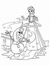 Elsa Coloring Pages Printable Olaf Kids Queen Snow Anna Princess Frozen Color Print Make Colouring Sheets Sheet Disney Online Book sketch template