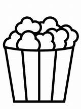 Popcorn Vormen Malvorlage Kleurplaten Formen Lebensmitteln Lebensmittel Stimmen Stemmen sketch template