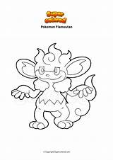 Pokemon Simisear Ausmalbild Supercolored Glumanda Fuego Grenousse Gigadynamax Coloriage sketch template