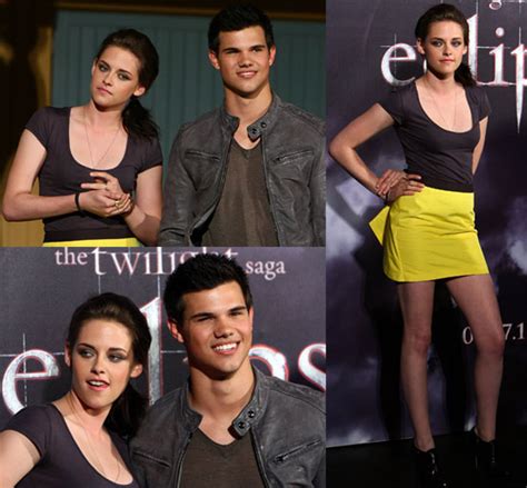 Pictures Of Kristen Stewart And Taylor Lautner Promoting Eclipse In