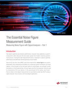 essential noise figure measurement guide measuring noise figure  signal analyzers