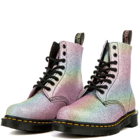 dr martens pascal glitter womens multi boots  karmaloop