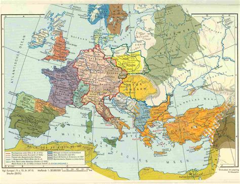 historische karten karte von europa im jahre