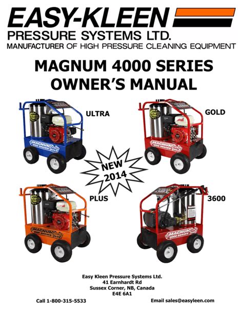 easy kleen magnum  owners manual manualzz
