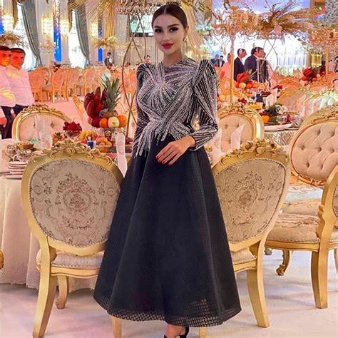 tanio sharon  luksusowa czarna krotka muzulmanska suknia  dlugim sklep