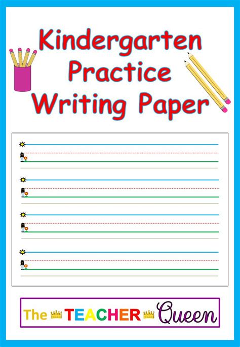kindergarten practice writing paper kindergarten practice writing