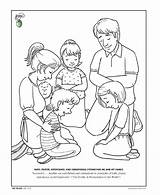 Coloring Lds Family Repentance Faith Prayer Forgiveness Primary Friend Magazine Clipart Sunday School Preschool Strengthen Para La Familia Dibujos Colorear sketch template