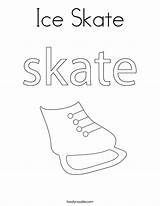 Coloring Ice Skate Print Built California Usa Twistynoodle sketch template