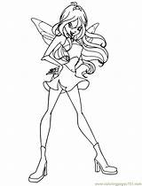 Coloring Winx Club Cartoons Pages sketch template