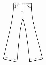 Clipart Coloring Trousers بنطلون Pages Printable Edupics sketch template