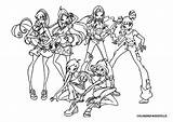 Winx Coloring Pages sketch template