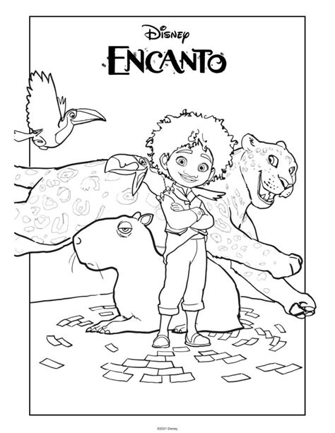 encanto coloring pages  activity sheets  kids  printables
