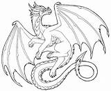 Lineart Dragons Designtrends Wyrm sketch template