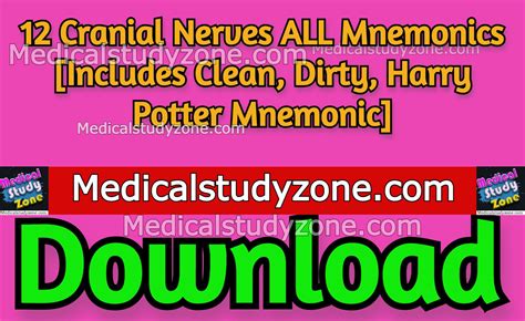 cranial nerves mnemonic clean