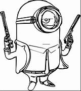 Minion Coloring Pages Bob Clipartmag sketch template