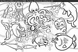 Sea Coloring Pages Creatures Printable Life Under Drawing Kids Ocean Animals Color Ethan Animal Printables Exclusive Spellbound Getcolorings Print Getdrawings sketch template