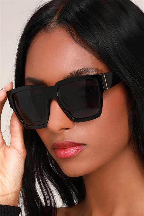 cute black sunglasses oversized sunglasses chunky