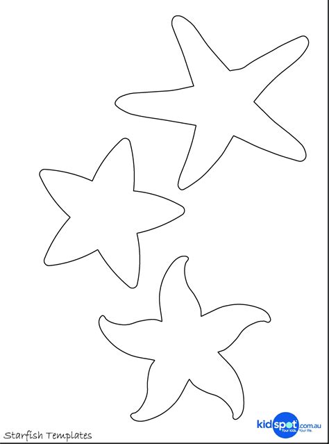 starfish drawing template  getdrawings