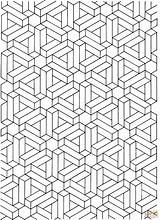 Illusion Illusions Papercraft Coloringhome Supercoloring sketch template