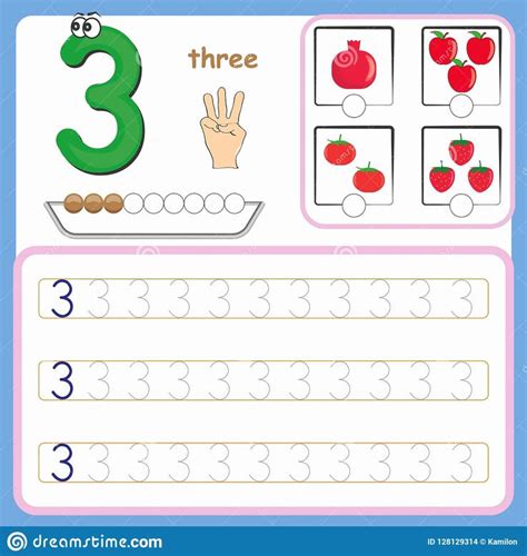 worksheet  kindergarten  numbers   numbers preschool