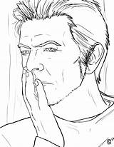 Coloring Bowie David Book Pages Books Acting Tumblr sketch template