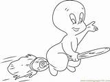 Casper Ghost Friendly Coloring Pages Coloringpages101 Color sketch template