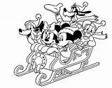 Mickey Coloring Mouse Christmas Pages Disney Winter Friends Printable Minnie Drawing Color Kids Print 6bb3 Sleigh Merry Getcolorings Cartoon Book sketch template