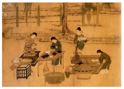 song dynasty painting   tea making scene tea pinterest scene teas  chinese painting