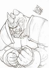 Rhino Marvel Mohawk Idol Deviantart sketch template