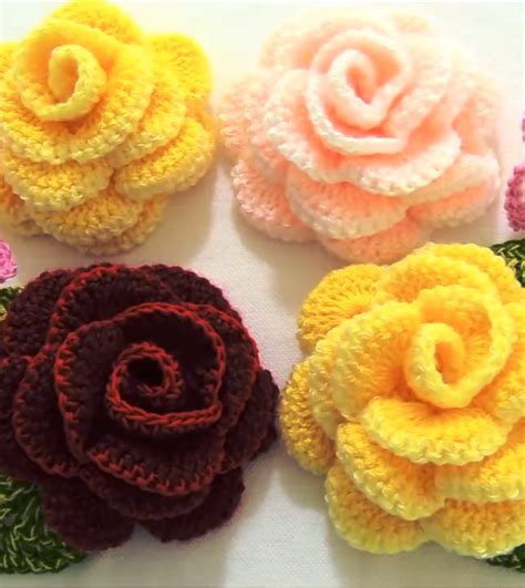 Easy And Fast Crochet Flower Crochet Ideas