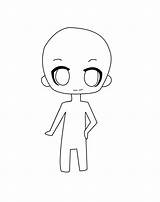 Template Chibi Base Body Pages Girl Anime Cute Coloring Deviantart Blank Templates Printable sketch template