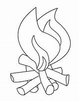Fire Coloring Pages Flames Flame Colouring Camp Kids Printable Campfire Clipart Safety Line Cliparts Drawing Outline Color 1229 Number Sheet sketch template