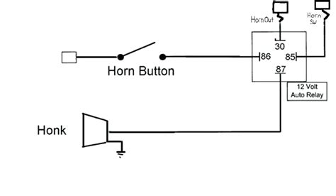 horn wiring diagram  relay wiring diagram