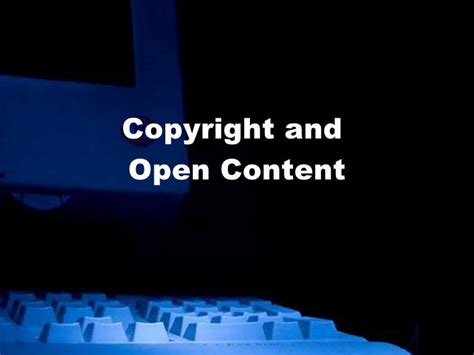 copyright  open content student version