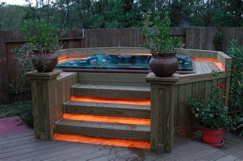 47 Irresistible Hot Tub Spa Designs For Your Backyard Hot Tub Patio