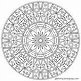 Coloring Mandala Pages Printable Awesome Library Clipart Resolution High sketch template