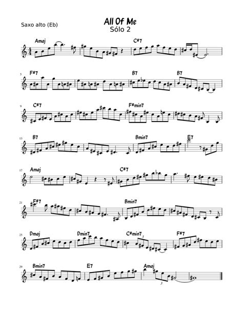 solo  sheet   saxophone alto solo musescorecom